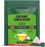 VAHDAM, Organic Himalayan grönt te (100 tepåsar) för fettförbränning