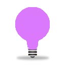 violett lampa 